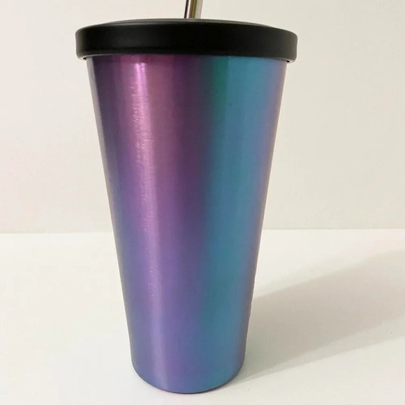 Starbucks 2014 Iridescent Cold Cup Stainless Steel  Tumbler 16 oz - Picture 14 of 16